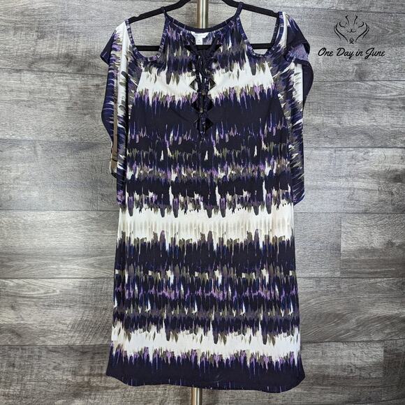 Cato Cold Shoulder Mini Dress Size M - Picture 1 of 7
